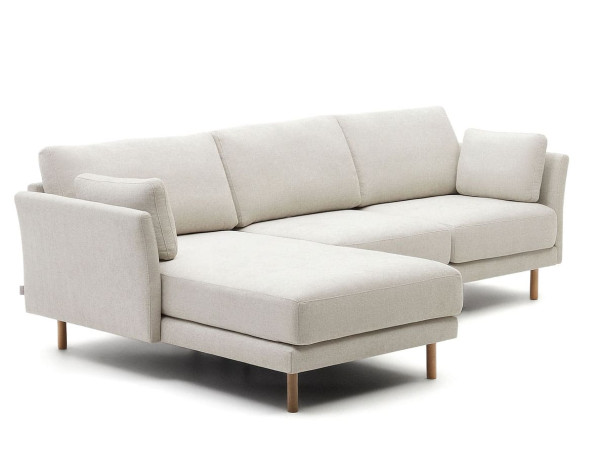 Кутовий диван 3-місний La Forma GILMA S79340TB12 Бежева тканина шеніл-3