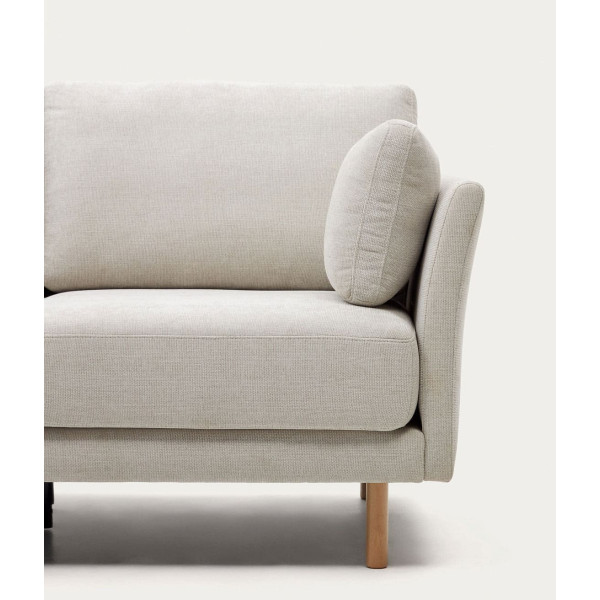 Кутовий диван 3-місний La Forma GILMA S79340TB12 Бежева тканина шеніл-5