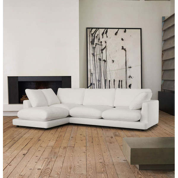 Угловой диван 4-местный с левым шезлонгом La Forma Gala S821_40_SE05 Белый-0
