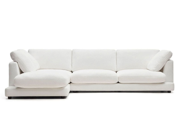 Угловой диван 4-местный с левым шезлонгом La Forma Gala S821_40_SE05 Белый-4