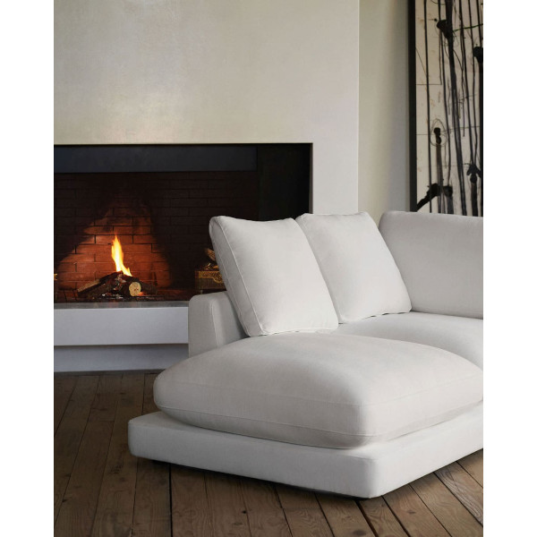 Угловой диван 4-местный с левым шезлонгом La Forma Gala S821_40_SE05 Белый-2