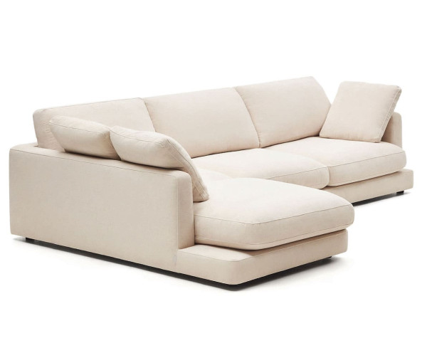 Кутовий диван 4-місний з лівим шезлонгом La Forma Gala S821_40_SE12 Бежевий-3