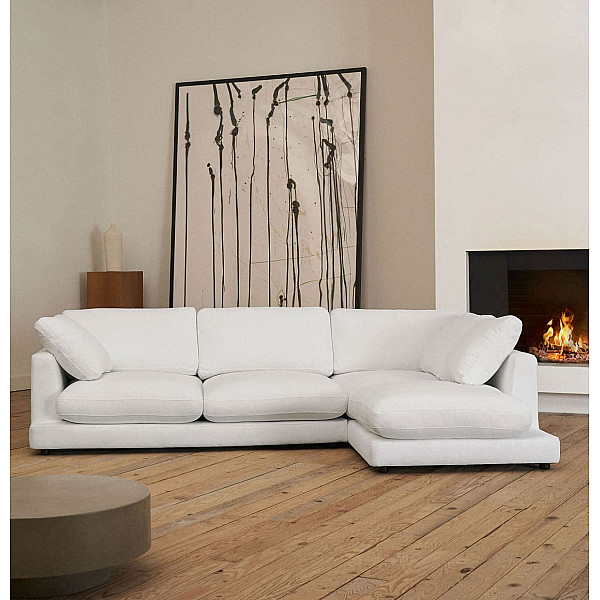 Кутовий диван 4-місний з правим шезлонгом La Forma Gala S821_41_SE05 Білий-0