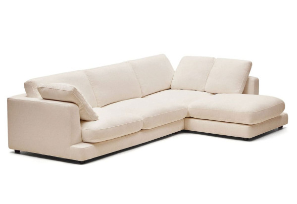 Кутовий диван 4-місний з правим шезлонгом La Forma Gala S821_41_SE12 Бежевий-3