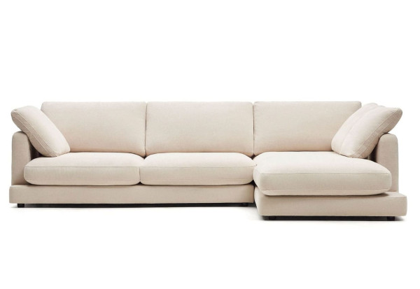 Кутовий диван 4-місний з правим шезлонгом La Forma Gala S821_41_SE12 Бежевий-2