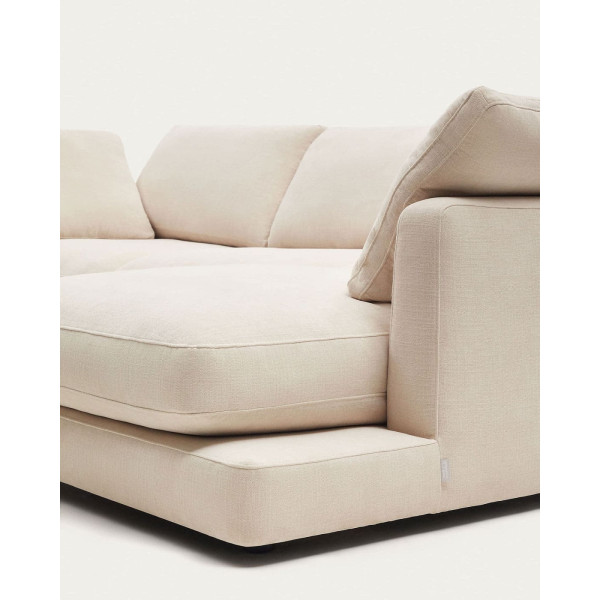 Кутовий диван 4-місний з правим шезлонгом La Forma Gala S821_41_SE12 Бежевий-10