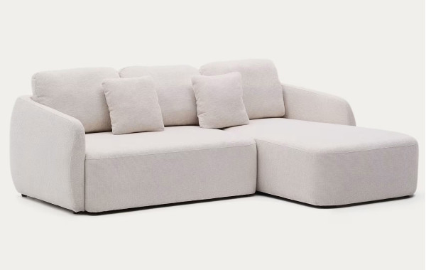 Угловой диван раскладной 3-местный La Forma Laira S00037LG39 Экрю 246 см-4