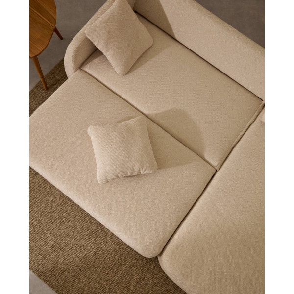 Угловой диван раскладной 3-местный La Forma Laira S00037LG39 Экрю 246 см-2