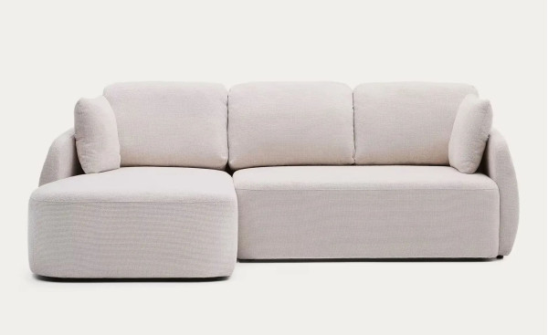 Угловой диван раскладной 3-местный La Forma Laira S00071LG39 Экрю 246 см-2