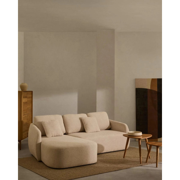 Угловой диван раскладной 3-местный La Forma Laira S00071LG39 Экрю 246 см-1