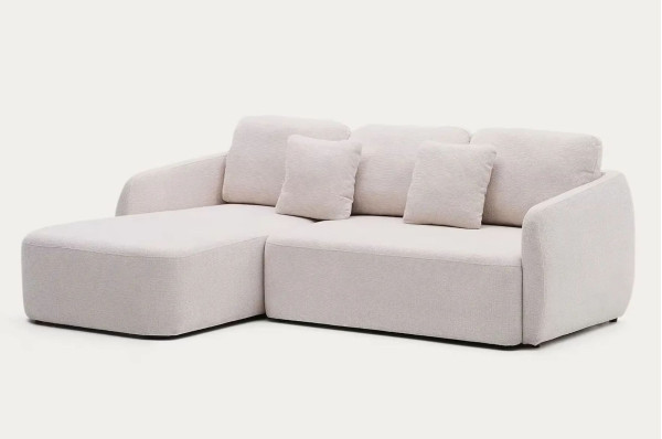 Угловой диван раскладной 3-местный La Forma Laira S00071LG39 Экрю 246 см-3
