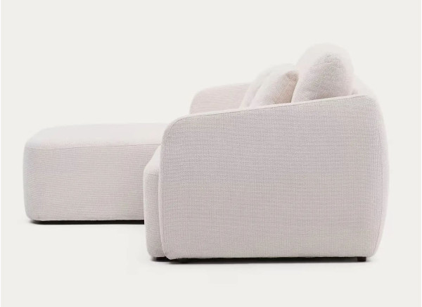 Угловой диван раскладной 3-местный La Forma Laira S00071LG39 Экрю 246 см-4