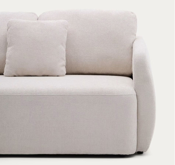 Угловой диван раскладной 3-местный La Forma Laira S00071LG39 Экрю 246 см-7