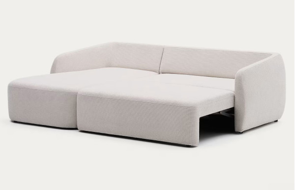 Угловой диван раскладной 3-местный La Forma Laira S00071LG39 Экрю 246 см-6