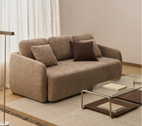 Диван раскладной 3-местный La Forma Laira S00155LG11 Топо 218 см-0