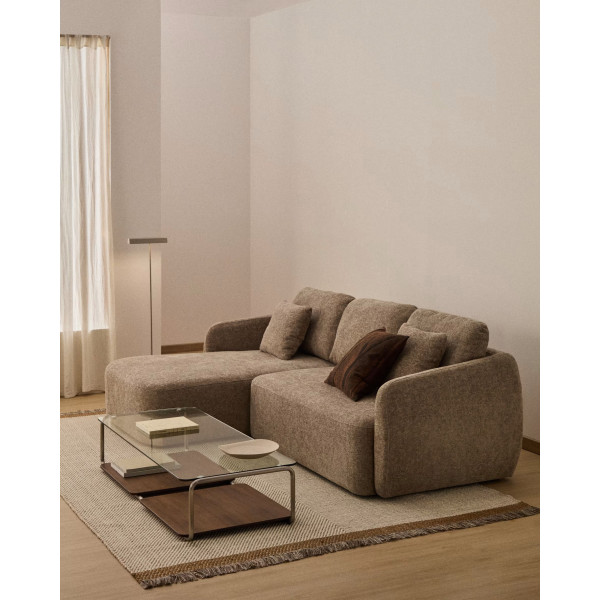 Угловой диван раскладной 3-местный La Forma Laira S00156LG11 Топо 246 см-1