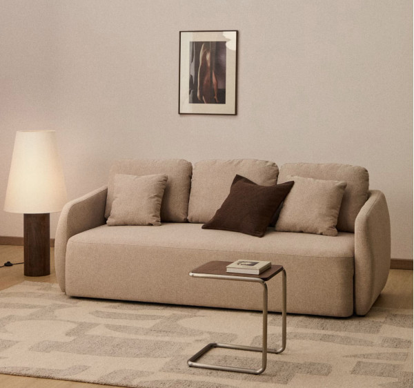 Диван розкладний 3-місний La Forma Laira S00163AU12 Бежевий 218 см-0