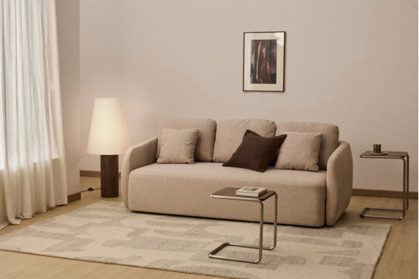 Диван розкладний 3-місний La Forma Laira S00163AU12 Бежевий 218 см-1