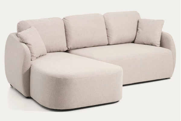 Кутовий диван розкладний 3-місний La Forma Laira S00167AU12 Бежевий 246 см-4