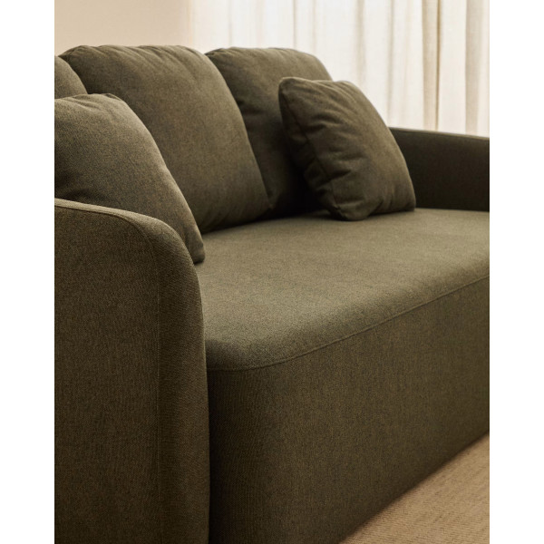 Диван розкладний 3-місний La Forma Laira S00171AU19 Зелений 218 см-2