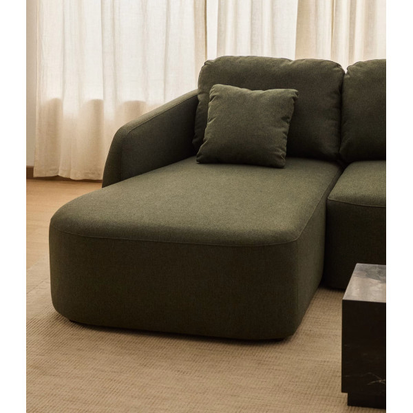 Угловой диван раскладной 3-местный La Forma Laira S00172AU19 Зеленый 246 см-2