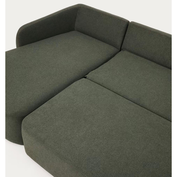 Угловой диван раскладной 3-местный La Forma Laira S00172AU19 Зеленый 246 см-6