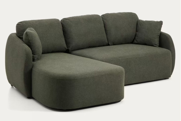 Угловой диван раскладной 3-местный La Forma Laira S00172AU19 Зеленый 246 см-4