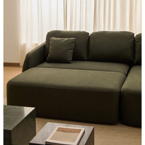 Угловой диван раскладной 3-местный La Forma Laira S00175AU19 Зеленый 246 см-1