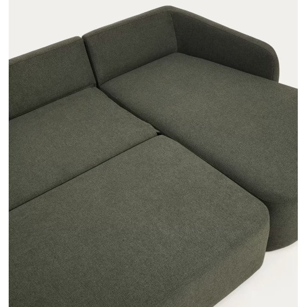 Угловой диван раскладной 3-местный La Forma Laira S00175AU19 Зеленый 246 см-5
