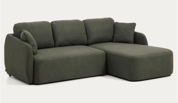Угловой диван раскладной 3-местный La Forma Laira S00175AU19 Зеленый 246 см-3