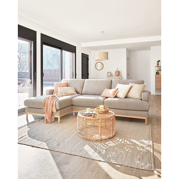 Угловой диван 3-местный с левым шезлонгом La Forma MIHAELA S805_40I_PS03 Серый-1