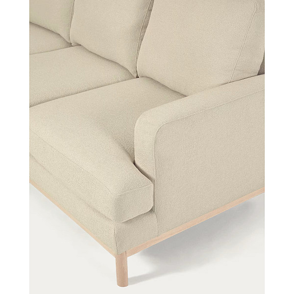 Угловой диван 3-местный с левым шезлонгом La Forma MIHAELA S805_40I_PS33 Молочный-8