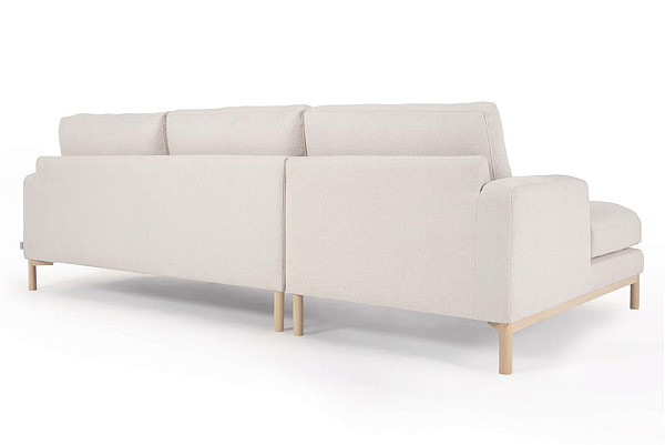 Угловой диван 3-местный с левым шезлонгом La Forma MIHAELA S805_40I_PS33 Молочный-6