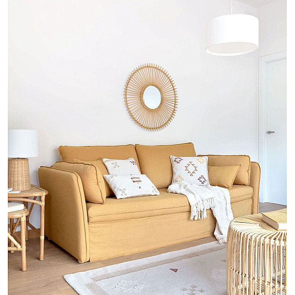 Диван раскладной La Forma TANIT S799_60_SN81 Горчичный 210 см-0