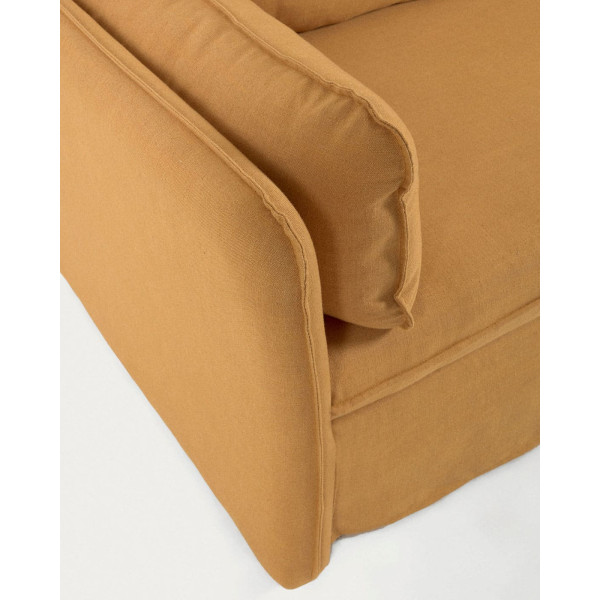 Диван раскладной La Forma TANIT S799_60_SN81 Горчичный 210 см-11
