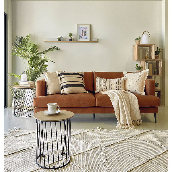 Диван 2-местный La Forma VINNY S490PT86 Светло-коричневый 183 см-0