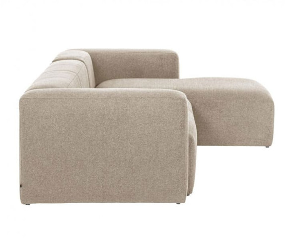 Кутовий диван 4-місний з правим шезлонгом La Forma BLOK S573GR39 Бежевий 330 см-2