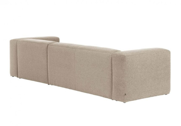 Кутовий диван 4-місний з правим шезлонгом La Forma BLOK S573GR39 Бежевий 330 см-3