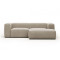 Угловой диван 2-местный с правым шезлонгом La Forma BLOK S574GR39 Бежевый 240 см-1-thumb