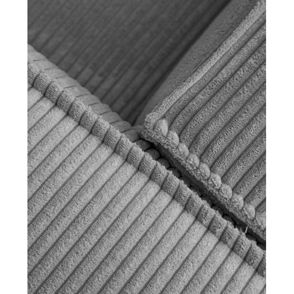 Угловой диван 3-местный с левым шезлонгом La Forma BLOK S751LN15 Серый вельвет 300 см-7