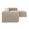 Угловой диван 3-местный с правым шезлонгом La Forma BLOK S752GR39 Бежевый 300 см-3-thumb