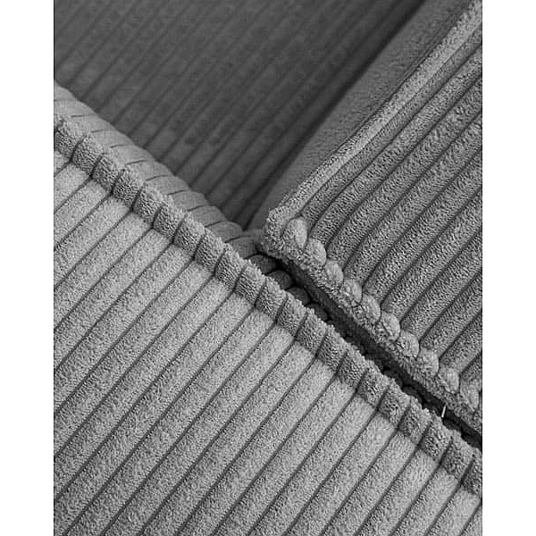 Угловой диван 3-местный с правым шезлонгом La Forma BLOK S752LN15 Серый вельвет 300 см-3