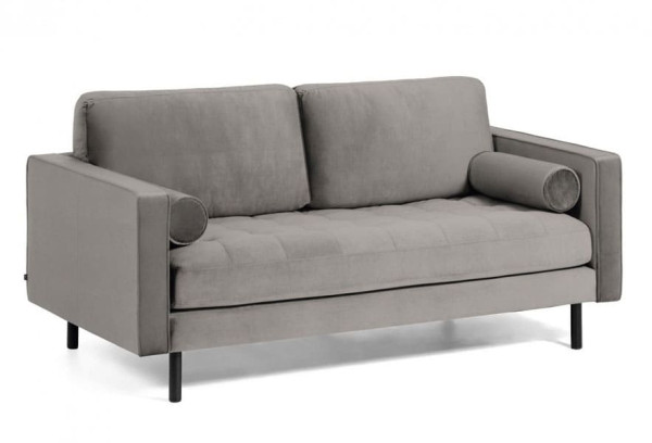 Диван 2-местный La Forma BOGART S547JU03 Серый бархат 182 см-0