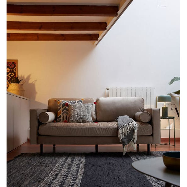 Диван 2-місний La Forma BOGART S547JU85 Бежевий оксамит 182 см-2