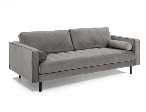 Диван 3-местный La Forma BOGART S548JU03 Серый бархат 222 см-1