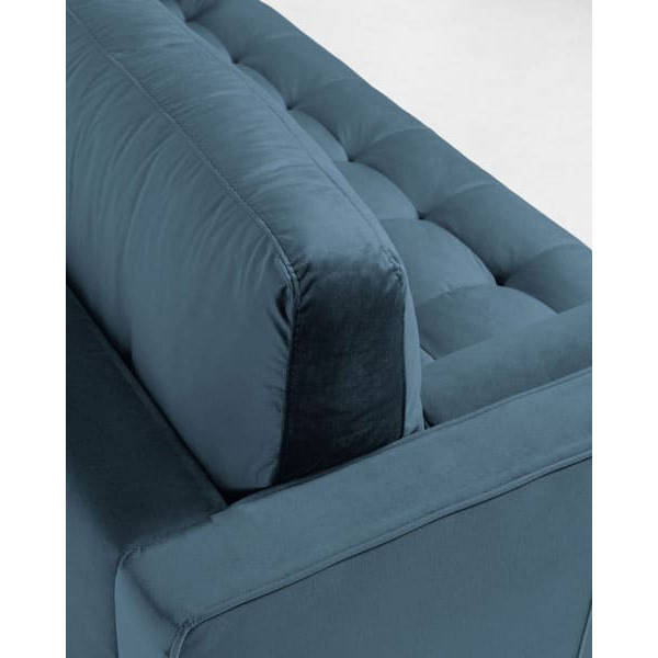 Диван 3-местный La Forma BOGART S548JU80 Бирюзовый бархат 222 см-3