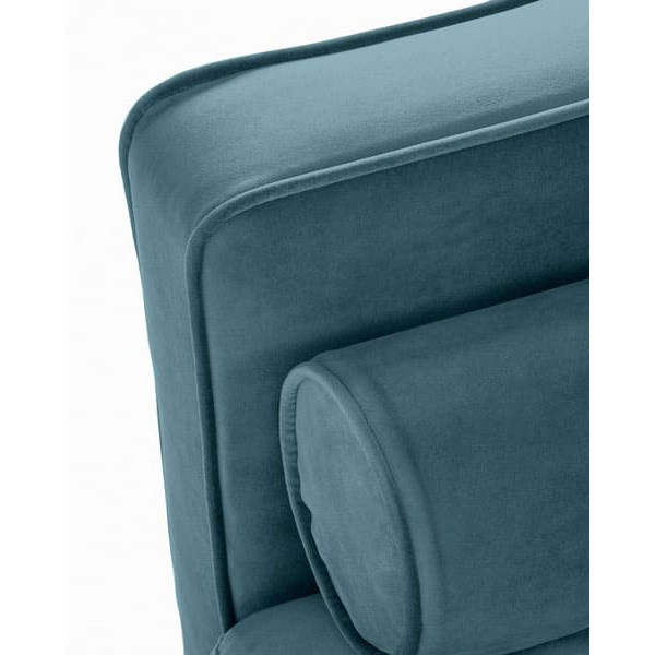 Диван 3-местный La Forma BOGART S548JU80 Бирюзовый бархат 222 см-4