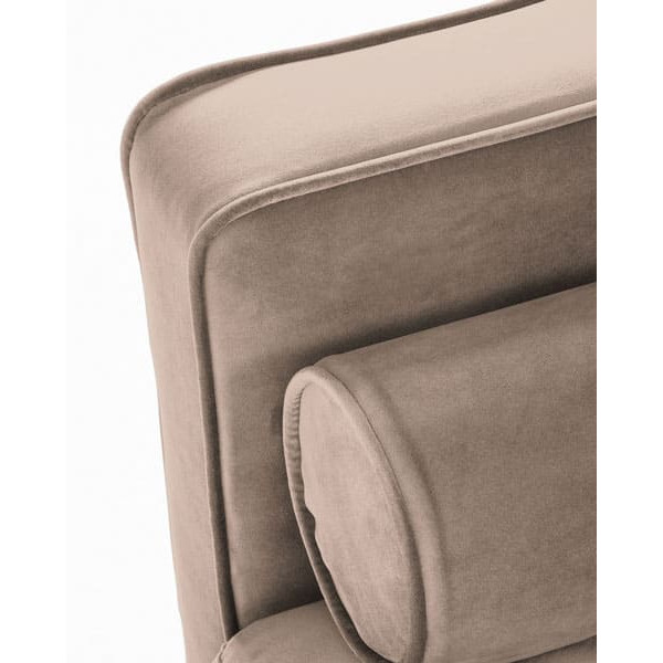 Диван 3-местный La Forma BOGART S548JU85 Бежевый бархат 222 см-4