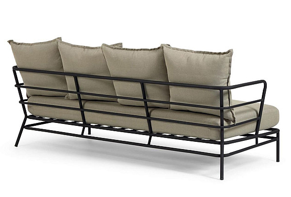 Диван La Forma MARELUZ S733J03 3-местный Черный-8