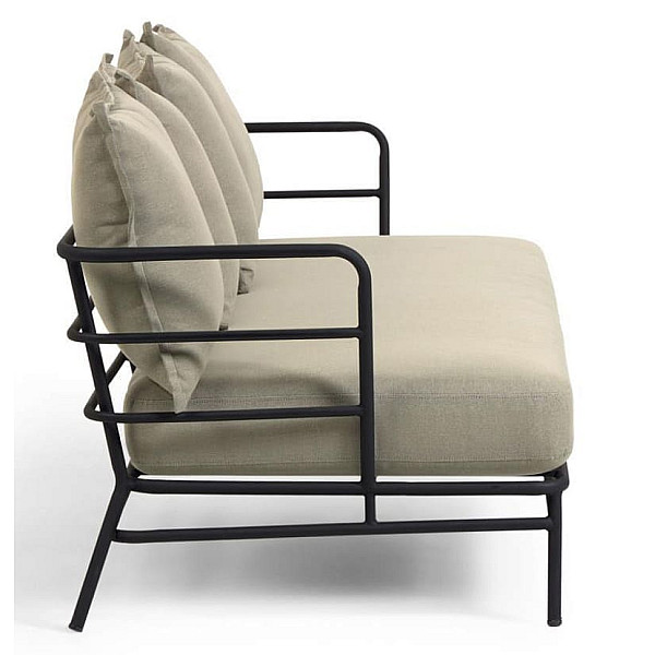 Диван La Forma MARELUZ S733J03 3-местный Черный-7